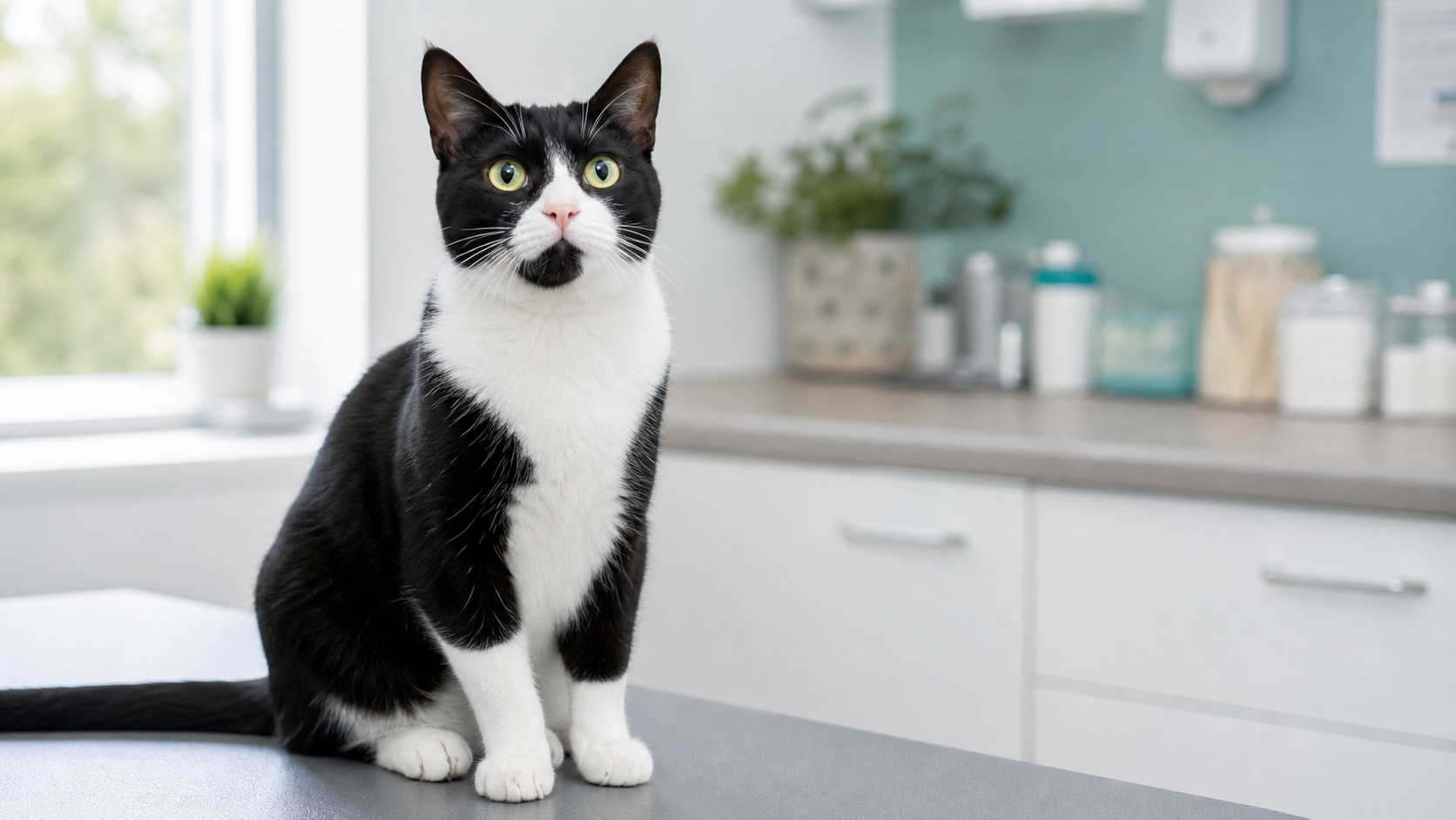 奶牛貓（乳牛貓）黑白 tuxedo cat 健康護理示意圖 - LAMCVET